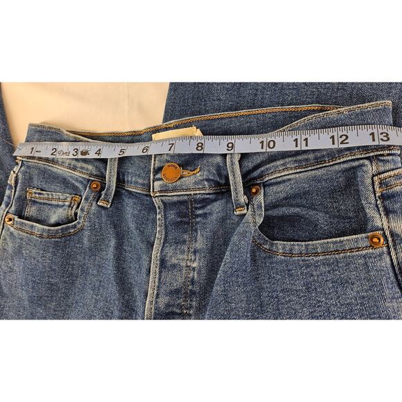 NOVA VINTAGE WOMEN'S BLUE WASH DENIM JEANS SIZE 26 – STYLE NVHRST836M BUTTON FLY - Picture 12 of 14